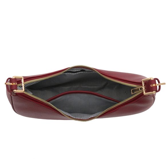 Elegant Crescent Shoulder Bag Underarm Purse Wine :> - Picture 6 of 7